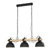 Lampada Lampadario a sospedizione E27 3x28W Industrial - Marrone - Lubenham