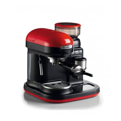 1318 Macchina per espresso con macinacaffè integrato montalatte 1080W - rosso