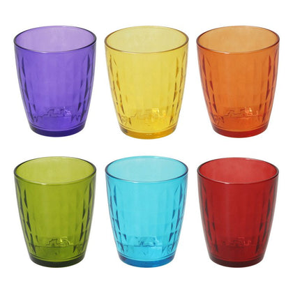 Porcellane Glass tazza Multicolore Universale - 6 pezzi