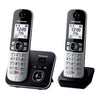 KX-TG6862JTB Telefono DECT Identificatore di chiamata Nero, Argento