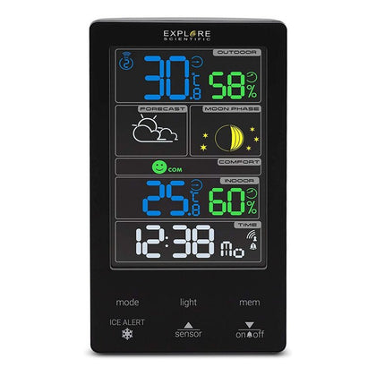 Explore Scientific WSC-4009 stazione meteorologica digitale Nero LCD AC