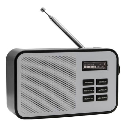 Radio Portatile Display Analogico 1,5 Watt DAB+ FM Nero - 33191