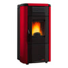 Stufa a Pellet 10 kW Ventilata Serbatoio 18 Kg 292 m³ - Bordeaux 1275103 Viviana Evo