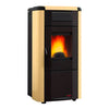 Stufa a Pellet 10 kW Ventilata Serbatoio 18 Kg 292 m³ - Pergamena 1275104 Viviana Evo