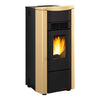 Stufa a Pellet 7 kW Ventilata Serbatoio 15 Kg 200 m³ - Pergamena 1280505 - Giusy Evo