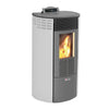 Stufa a Pellet Senza Canna Fumaria a Vista 10 kW Serbatoio 13 kg - Bianco King 12 Round