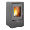 Stufa a Pellet Senza canna fumaria a vista 6 Kw Serbatoio 11 kg 145 m³ mq - Grigio King 60