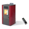 Stufa a Pellet Senza Canna Fumaria a Vista 9 kW Serbatoio 13 Kg 200 m³ - Bordeaux King 98