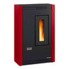 Stufa a Pellet Slim 4,4 kW Ventilata Serbatoio 10 kg 126 mq - Bordeaux 1282700 Luisella