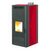 Stufa Pellet King 14 Idro - Kw14 340M3  - Serbatoio 17 Kg - Bordeaux