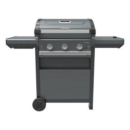 Barbecue a Gas da Giardino con Fornello Laterale Coperchio e Ruote - 3 Series Select