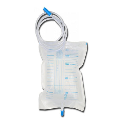 Sacca Urine 2000 Cc - Tubo 130 cm+Val. Antireflusso - Conf. 200 Pz.