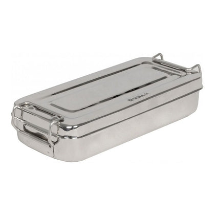 Scatola Inox 18X8X4Cm - con Manici - 1 Pz.