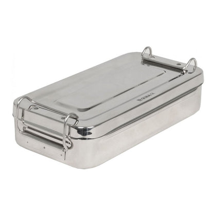 Scatola Inox 20X10X4,5Cm - con Manici - 1 Pz.