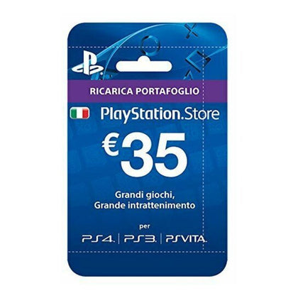 Playstation Live Cards Hang 35 Euro smart card Blu