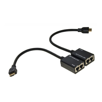 Estensore Hdmi - 2 Cavi Ethernet Cat 6 - 30mt (Lkext15)