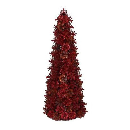 Albero di natale decorato altezza 45 cm - colore rosso