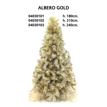 Albero di natale altezza 240 cm - colore oro