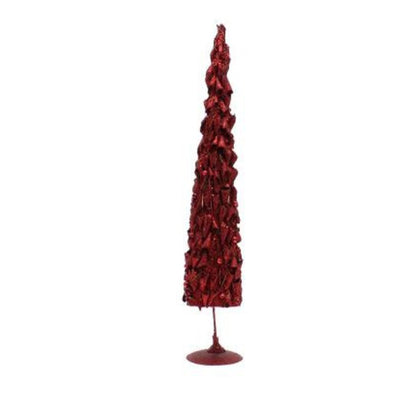 Albero di natale decorato altezza 90 cm - colore rosso