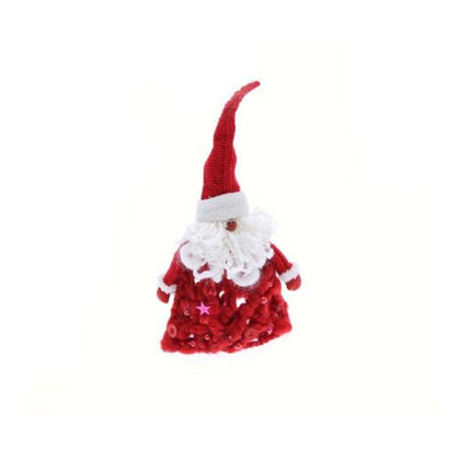 Babbo natale altezza 25 cm - colore rosso/bianco - decorazione natalizia