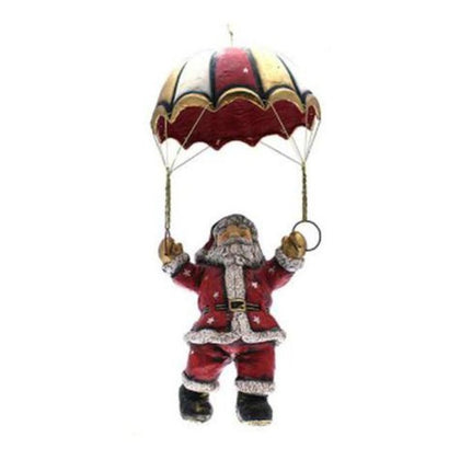 Babbo natale pendente con paracadute h60 cm - decorazione natalizia