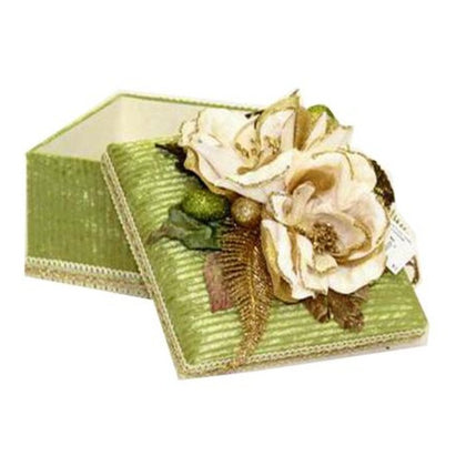 Decorazione natalizia Box regalo di natale 36x36x23 cm - colore verde