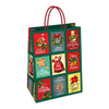 25 Buste regalo shopper natalizie adelaide 36x12x41 cm 120 gr