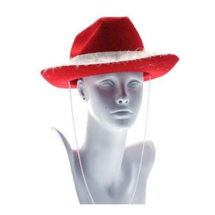 Cappello CowBoy Buon natale - colore rosso