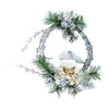 Corona babbo natale - colore argento Ø30 cm - addobbo decorazione natalizia