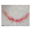 Ghirlanda natalizia con spine 100 cm - colore rosso - addobbo decorazione natale