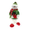 Scatola regalo natalizia snowman h45 cm - colore rosso/verde