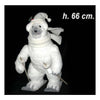 Orso con sci 42x50x66 cm - addobbo decorazione natale oggettistica