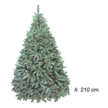 Albero pino di natale effetto frosted 1640 rami - altezza 210 cm