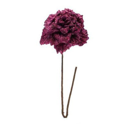 Rosa natalizia Ø30xh70 cm - colore viola - addobbo decorazione natale