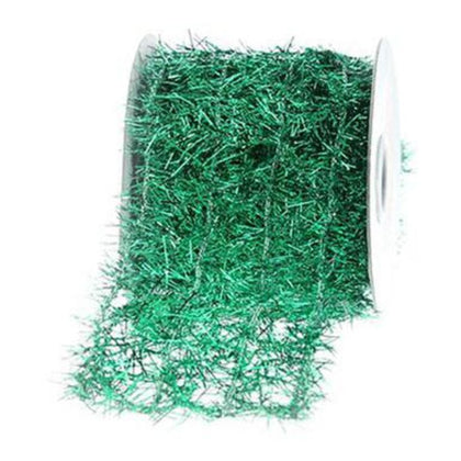 Nastro a rete natalizio 274 cm - colore verde - addobbo decorazione natale