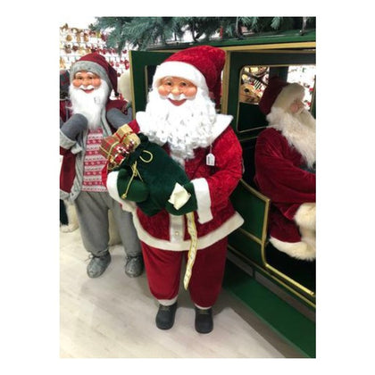 Santa Claus Babbo natale 152 cm - rosso/bianco - addobbo decorazione natalizia