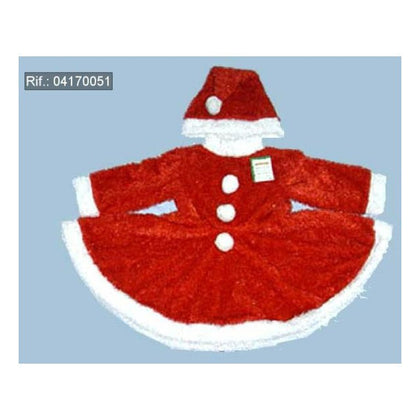 Abito Vestito Costume Babbo natale Santa Claus per donna