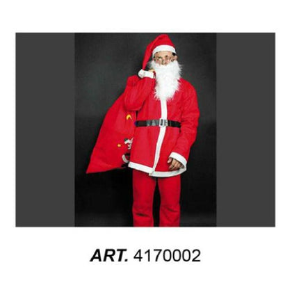 Abito Vestito Costume Babbo natale Santa Claus per uomo