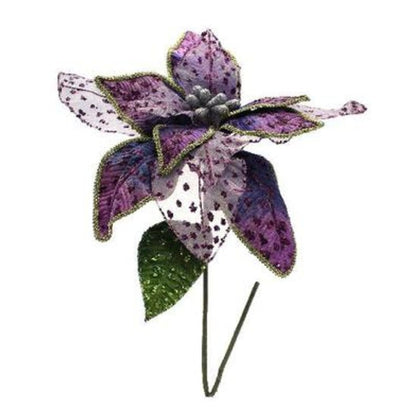 Stella natalizia 55 cm - colore viola - decorazione addobbo natale