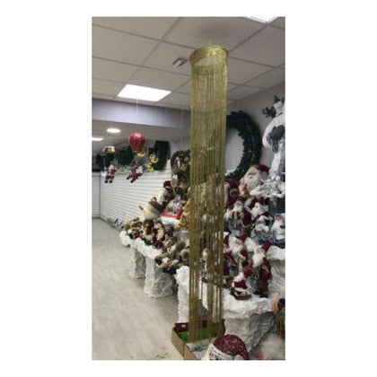 Tenda circolare natalizio 200 cm - colore oro - decorazione addobbo natale