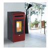 Stufa a Pellet 16 kW Serbatoio 23 kg Volume 400 mc + Telecomando Bordeaux - King 16