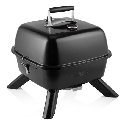 Barbecue ibrido con Coperchio 2000W - 2 in 1 Elettrico o a carbone - 112256