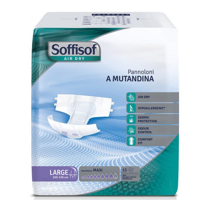 Pannoloni Soffisoft Air Dry - Incontinenza Forte - Conf. 60 Pz.