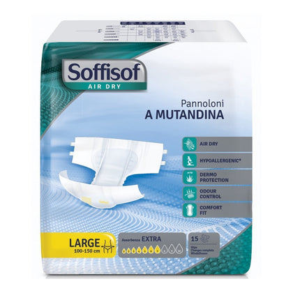 Pannoloni Soffisoft Air Dry - Incontinenza Moderata - Conf. 90 Pz.