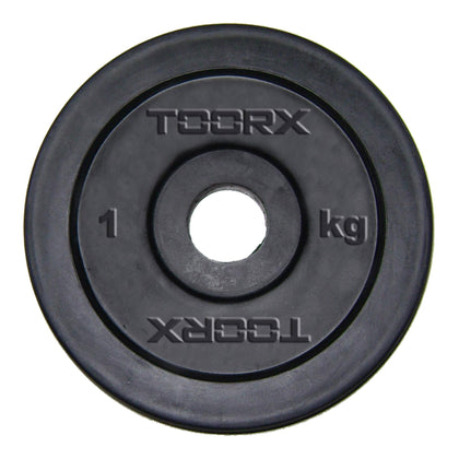 Disco ghisa gommato kg. 15 - foro ø25 mm