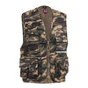 Gilet da Lavoro con Zip e Tasche Power Mimetico - Collo a V - Camouflage