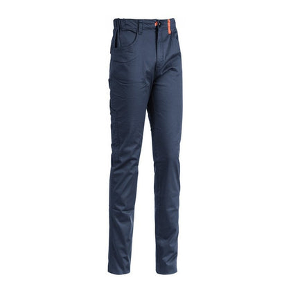 Pantalone da Lavoro con Tasche Porta Utensili - Super Stretch Summer Blu Navy