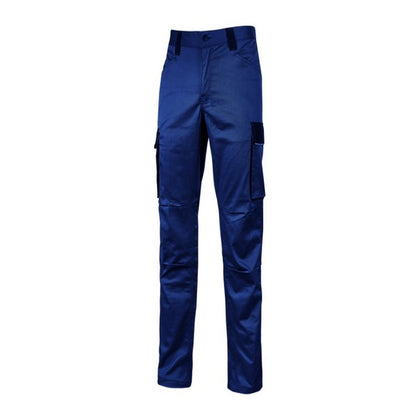 Pantaloni Stretch Cargo da Lavoro con Tasche Multifunzionali - Crazy - Blu
