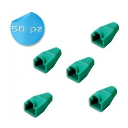 Copriconnettore Plug Rj45 Verde 50 Pz (Cv-Lan-029-Gr)