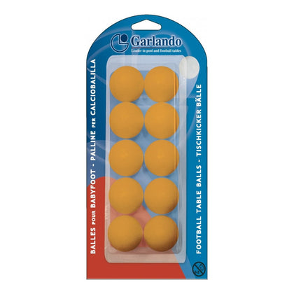 10 palline standard per calciobalilla - arancio